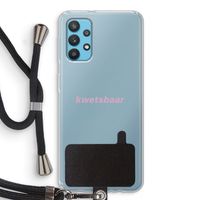 kwetsbaar: Samsung Galaxy A32 4G Transparant Hoesje met koord