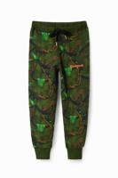 Joggingbroek met camouflage - GREEN - 7/8