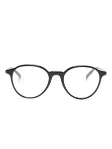 Montblanc lunettes de vue rondes à plaque logo - Noir