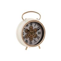 Tafelklok Home ESPRIT Wit Gouden Scandi