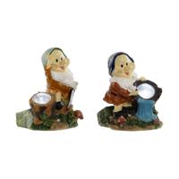 Tuinkabouters Home ESPRIT Multicolour 11,5 x 11 x 15,2 cm (2 Stuks)