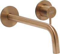 Qisani Flow wastafelkraan afbouwdeel met 210mm uitloop copper