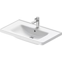 Duravit D-Neo wastafel 80x48x16.5cm 1 kraangat rechthoek Keramiek Wit 2367800000