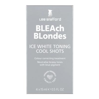 Lee Stafford Bleach Blondes Ice White Toning Cool Shots 4x15ml