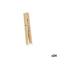 Kledinghaken Hout 13 x 24 x 3 cm 12 x 24 x 3 cm 1,2 x 9 x 9 cm Set 24 Onderdelen (24 Stuks)