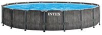 Intex Prism Frame Pool Greywood - 549 x 122 cm – met filterpomp en accessoires