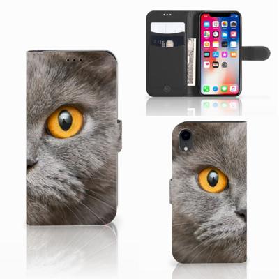 Telefoonhoesje | Met pasjeshouder | Apple iPhone Xr Britse Korthaar