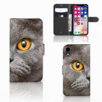 Telefoonhoesje | Met pasjeshouder | Apple iPhone Xr Britse Korthaar