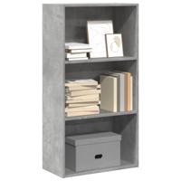 Boekenkast 60x30x114 cm bewerkt hout betongrijs