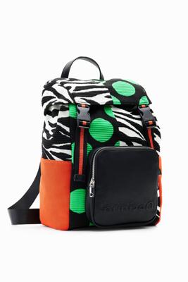 Grote rugzak met gebreide patch - BLACK - U