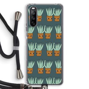 Sansevieria: Sony Sony Xperia 10 III Transparant Hoesje met koord