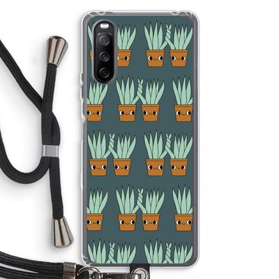 Sansevieria: Sony Sony Xperia 10 III Transparant Hoesje met koord
