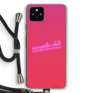 Vice Glow: Pixel 5a 5G Transparant Hoesje met koord