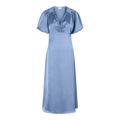 Neo noir - Blauw | Dames | Jurk | Blauw | 40 | regular | Kamst mode