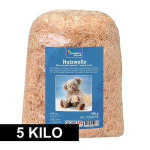 Naturel houtwol 5 kilo vulmateriaal