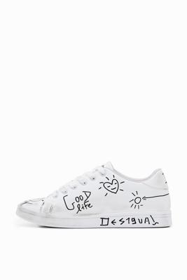 Sneakers met tekeningen - WHITE - 40 Sneakers met tekeningen - WHITE - 40