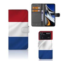 Xiaomi Poco X4 Pro 5G | Bookstyle Case | Nederlandse Vlag