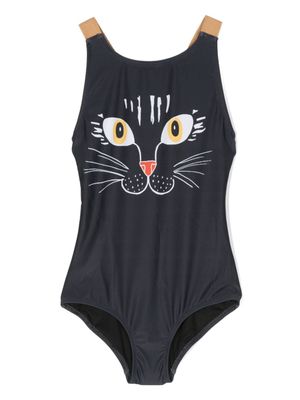 Mini Rodini maillot de bain à imprimé graphique - Bleu