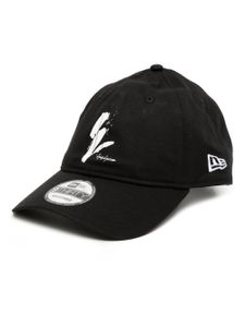 Yohji Yamamoto casquette à logo imprimé - Noir