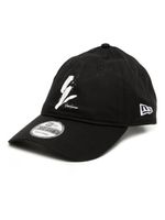 Yohji Yamamoto casquette à logo imprimé - Noir - thumbnail