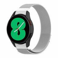 Samsung Galaxy watch 7 / Galaxy Watch FE - 40mm & 44mm - Milanese bandje (ronde connector) - Zilver