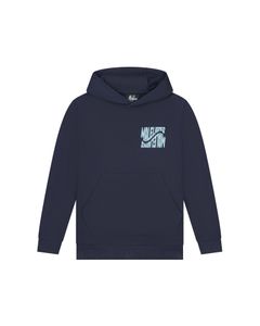 Malelions Hoodie Wave graphic - Navy blauw