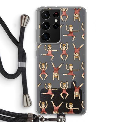 Gymboys: Samsung Galaxy S21 Ultra Transparant Hoesje met koord