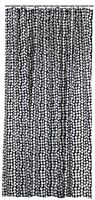 HEMA Douchegordijn 180x200cm Textiel Zwart/wit (zwart/wit) - thumbnail