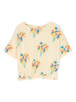 Bobo Choses t-shirt à fleurs brodées - Jaune