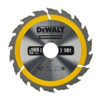 DeWALT Cirkelzaagblad voor Hout | Construction | Ø 165mm Asgat 30mm 18T - DT1936-QZ DeWALT Cirkelzaagblad voor Hout | Construction | Ø 165mm Asgat 30mm 18T - DT1936-QZ