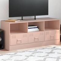 Tv-meubel 99x39x44 cm staal roze - thumbnail