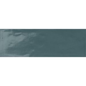 Ragno Brick glossy Wandtegel 10x30cm 7.5mm witte scherf Blue 1030888