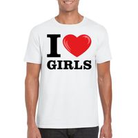 I love girls t-shirt wit heren - thumbnail
