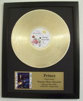 Gouden plaat LP Prince - Purple Rain 24krt goud - thumbnail