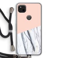 A touch of peach: Pixel 4a Transparant Hoesje met koord