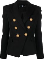 Balmain blazer en laine à boutonnière croisée - Noir - thumbnail