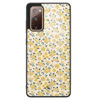 Samsung Galaxy S20 FE glazen hardcase - Yellow garden