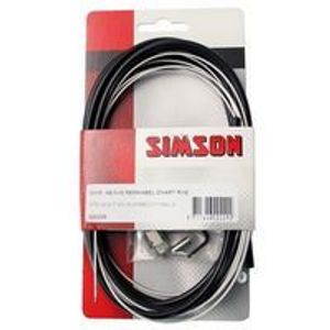 Simson Remkabel set Nexus rollerbrake 1600/2250 mm zwart/zilver