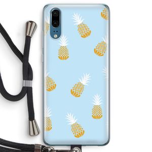 Ananasjes: Huawei P20 Transparant Hoesje met koord