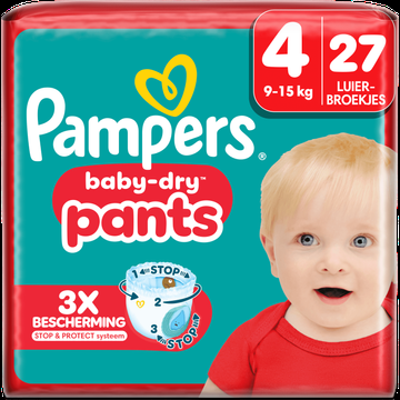 Pampers BabyDry Pants Maat 4, 27 Luierbroekjes bij Jumbo