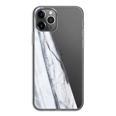 Gestreepte marmer: iPhone 11 Pro Transparant Hoesje