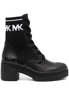 Michael Kors bottines lacées à talon épais - Noir