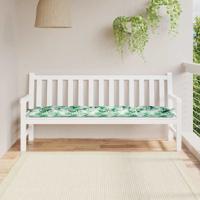 Tuinbankkussen 180x50x7 cm oxford stof bladpatroon