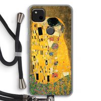 Der Kuss: Pixel 4a Transparant Hoesje met koord