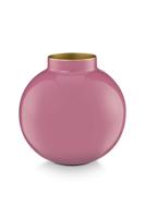 Pip Studio Vaas Metaal Roze 17cm