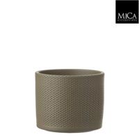 Era pot rond groen h13xd15 cm Mica Decorations - Mica decorations