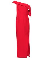 Roland Mouret robe longue à épaules dénudées - Rouge