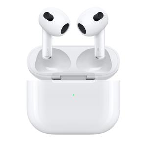 Apple AirPods (3. Gen) + Lightning Case AirPods Bluetooth Wit Oplaadbox, Bestand tegen zweet