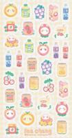 Stickii Stickervel - Fruity Drinks