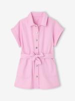 Meisjes met in katoenen twill zachtpaars